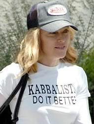 Madonna promoting Kabbalah